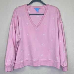 Draper James Cropped Sweatshirt Size XL